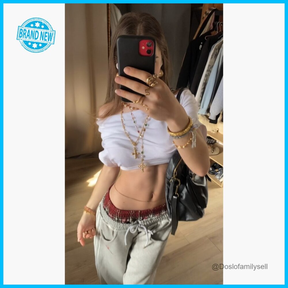 Baggy Wide Leg Sweatpants Double Elastic Waist Y2K Streetwear Casual Pockets - Picture 7 of 7